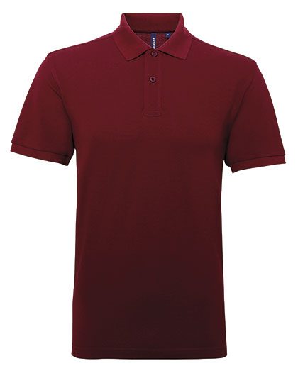 Men´s Polycotton Blend Polo – Asquith & Fox in Burgundy