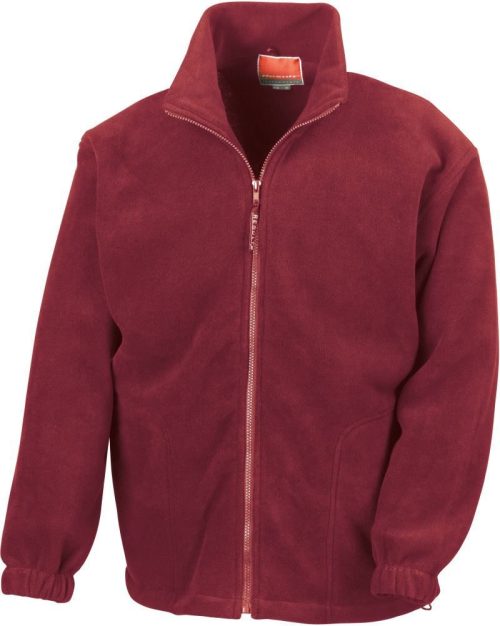 Schwere Fleece Jacke R 036X – Result in Burgundy