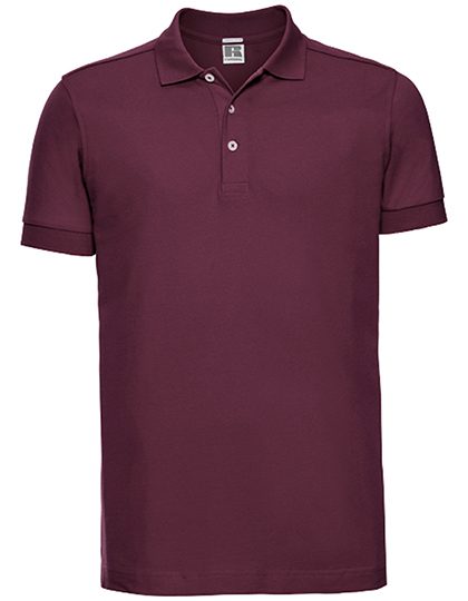 Men's Fitted Stretch Polo – Russell Athletic in Burgundy