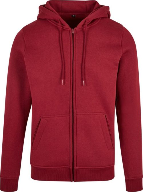Schwere Kapuzen Sweatjacke BY 012 – Build your Brand in Burgundy