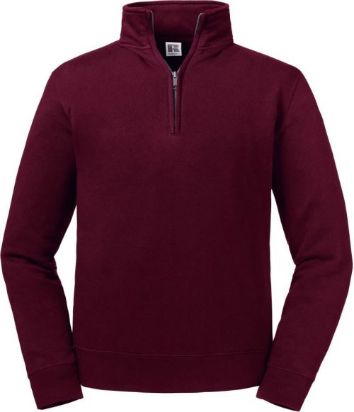 Sweater mit 1/4 Zip "Authentic" 270M – Russell Athletic in Burgundy