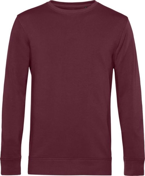 Herren Sweater Inspire Crew Neck_° – B&C in Burgundy