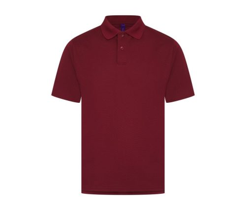 Men´s Coolplus® Wicking Polo Shirt – Henbury in Burgundy