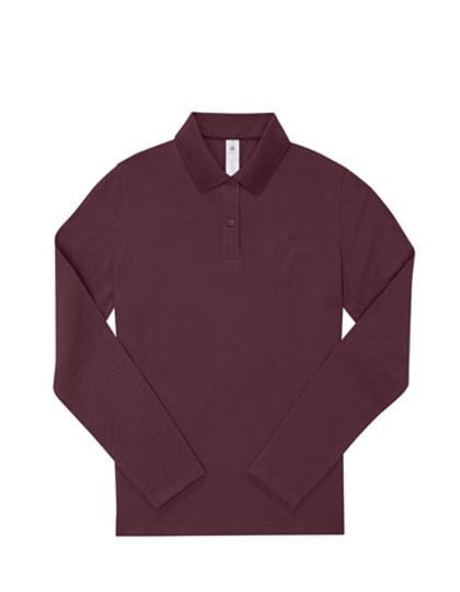 My Polo 180 Long Sleeve /Women – B&C BE INSPIRED in Burgundy