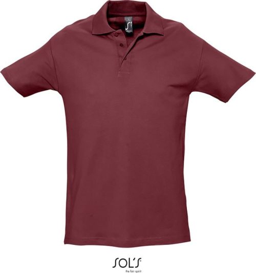 Piqué Polo Spring II – SOL'S in Burgundy
