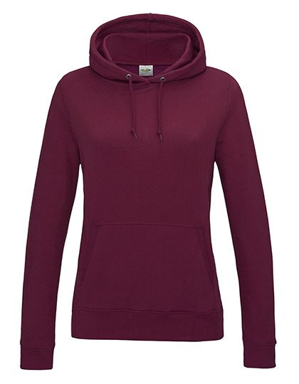 Women´s College Hoodie – Just Hoods in Burgundy