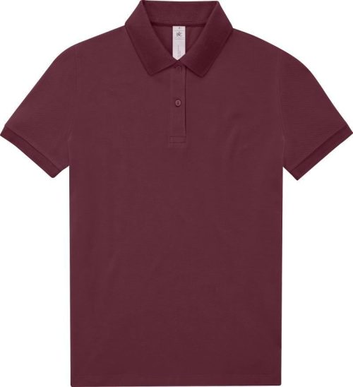 Damen Piqué Polo My Polo 180 /women – B&C in Burgundy