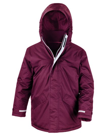 Junior Channel Parka – Result Core in Burgundy