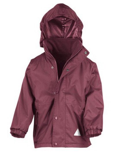 Youth Stormdri 6000 Recycled Coat – Result Recycled in Burgundy/Burgundy