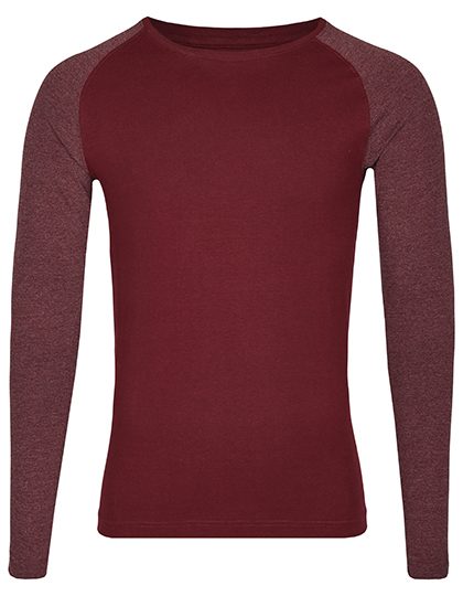 my mate - Unisex Long Sleeve – Miners mate in Burgundy/Heather Burgundy
