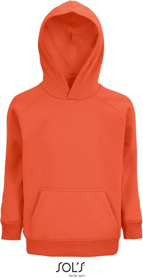 Kinder Bio Raglan Kapuzen Sweater Stellar Kids – SOL'S in Burnt Orange