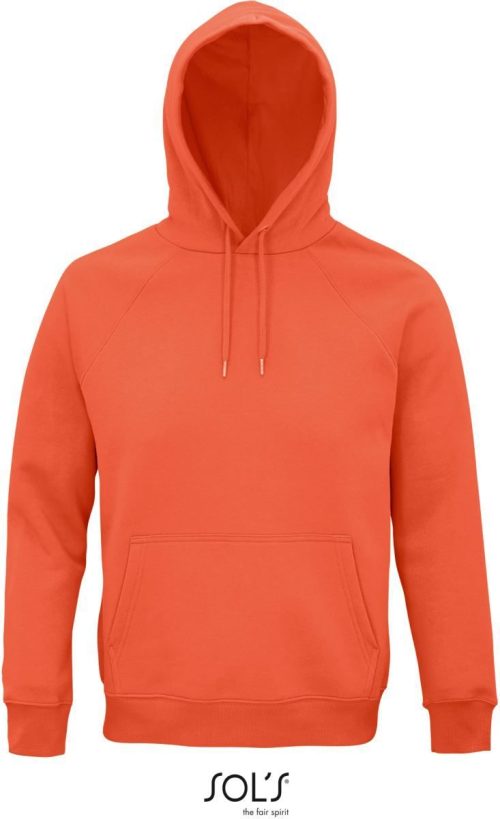 Unisex Bio Raglan Kapuzen Sweater Stellar – SOL'S in Burnt Orange