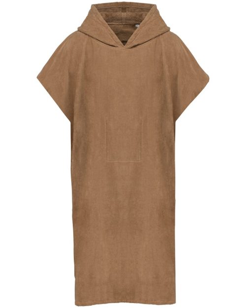 Unisex-Frottee-Poncho mit Kapuze PA581 – Proact in Camel