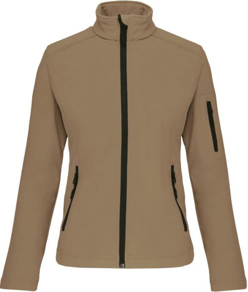 Damen 3-Lagen Softshell Jacke K 400 – Kariban in Camel