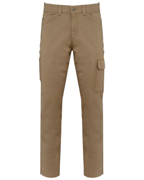 Unisex Cotton Stretch Trousers – Designed To Work in Camel
