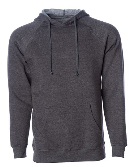 Unisex Midweight Special Blend Raglan Hooded Pullover – Independent in Carbon