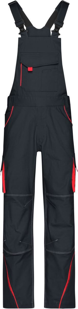Workwear Latzhose - Color JN 848 (42-60) – Daiber in Carbon/Red