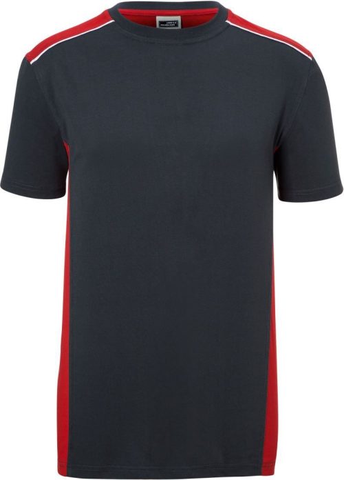 Herren Workwear T-Shirt - Color JN 860 – Daiber in Carbon/Red