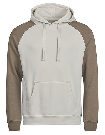UNLABELED Two-Tone Hooded Sweatshirt – Tee Jays in Cement/Clay
