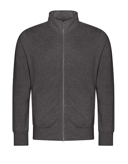Campus Full Zip Sweat – Just Hoods in Charcoal