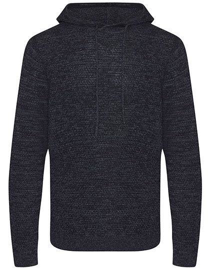 Iguazu Sustainable Knitted Hoodie – Ecologie in Charcoal/Black