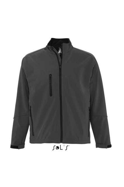 Sol's Relax - Men's Softshell Zipped Jacket – SOL'S in Charcoal Grey