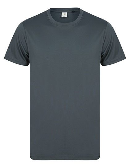 Recycled Performance T – Tombo in Charcoal Grey