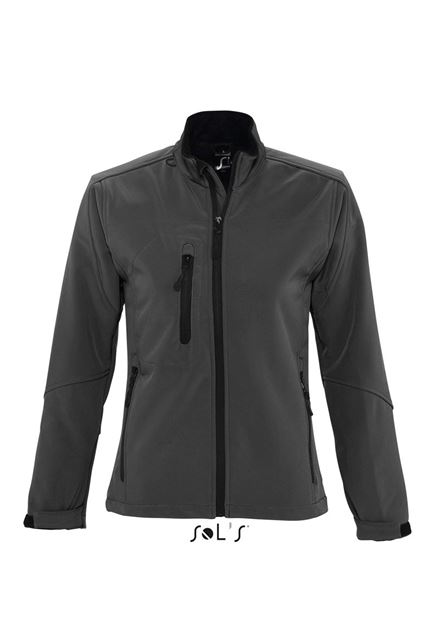 Sol's Roxy - Women's Softshell Zipped Jacket – SOL'S in Charcoal Grey