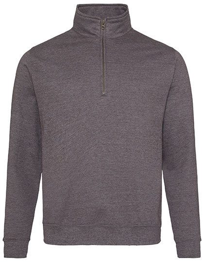 Sophomore 1/4 Zip Sweat – Just Hoods in Charcoal (Heather)