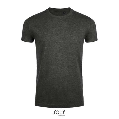 Sol's Imperial Fit - Men's Round Neck Close Fitting T-Shirt – SOL'S in Charcoal Melange