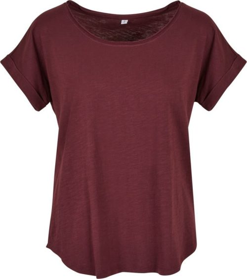 Damen Slub T-Shirt BY 036 – Build your Brand in Cherry