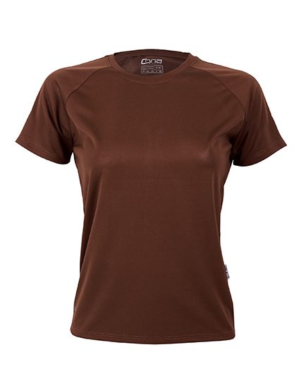 Ladies´ Rainbow Tech Tee – CONA SPORTS in Choco