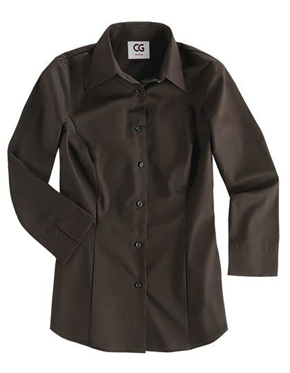 Ladies´ Blouse Ferrara – CG Workwear in Chocolate