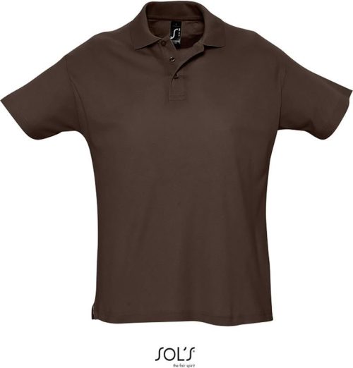 Piqué Polo Summer II – SOL'S in Chocolate