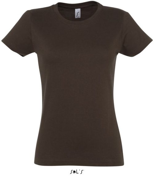 Sol's Imperial Women - Round Collar T-Shirt – SOL'S in Chocolate