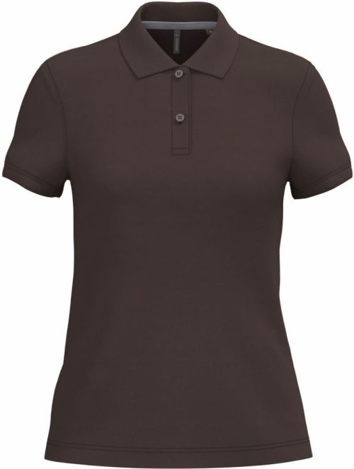Damen Piqué Polo K 242 – Kariban in Chocolate