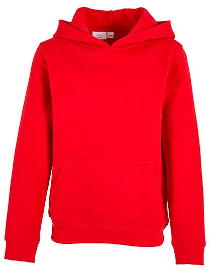 Kids´ Organic Basic Hoody – Build Your Brand in City Red