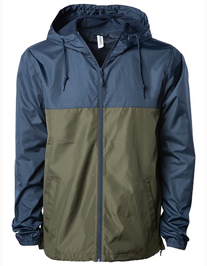 Unisex Lightweight Windbreaker Jacket – Independent in Classic Navy/Army/Classic Navy