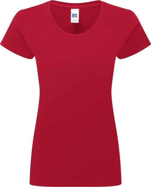 Schweres Damen T-Shirt "Authentic" 180F – Russell Athletic in Classic Red