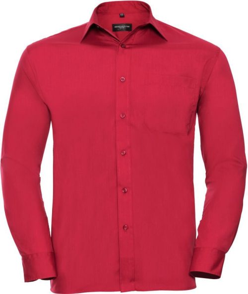 Popeline Hemd langarm 934M – Russell Athletic in Classic Red