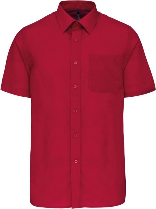 Popeline Hemd "Ace" kurzarm K 551 – Kariban in Classic Red