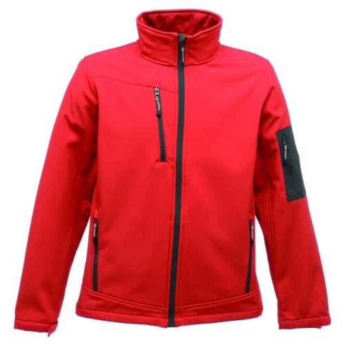 Arcola - 3 Layer Membrane Softshell – Regatta in Classic Red/Seal Grey