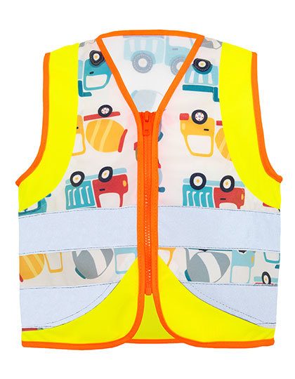 Children´s Safety Vest Action Vehicle Fun – Korntex in Construction Vehicles