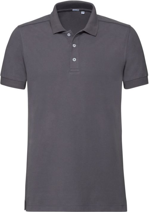 Herren Stretch Piqué Polo 566M – Russell Athletic in Convoy Grey