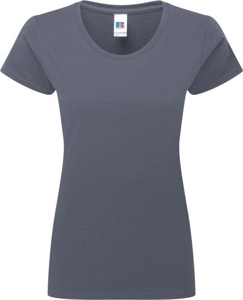 Schweres Damen T-Shirt "Authentic" 180F – Russell Athletic in Convoy Grey