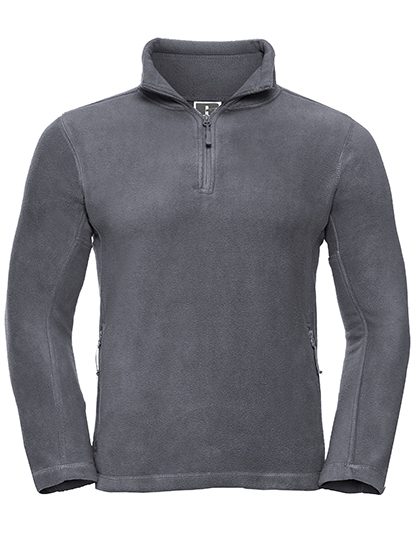 Quarter Zip Outdoor Fleece – Russell Athletic in Convoy Grey (Solid)