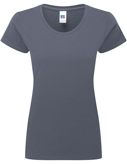 Ladies´ Authentic Classic T – Russell Athletic in Convoy Grey (Solid)