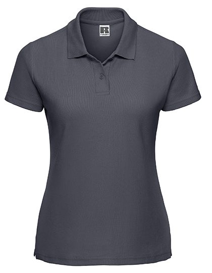 Ladies' Classic Polycotton Polo – Russell Athletic in Convoy Grey (Solid)