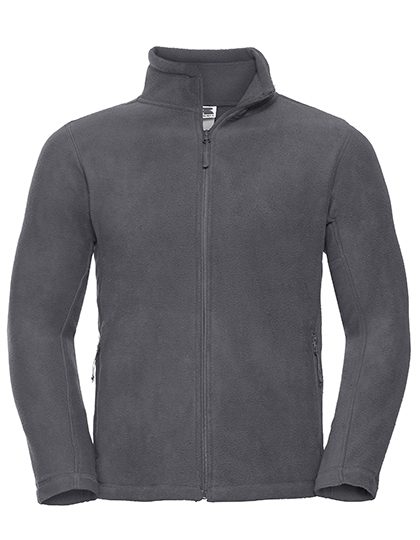 Men´s Full Zip Outdoor Fleece – Russell Athletic in Convoy Grey (Solid)
