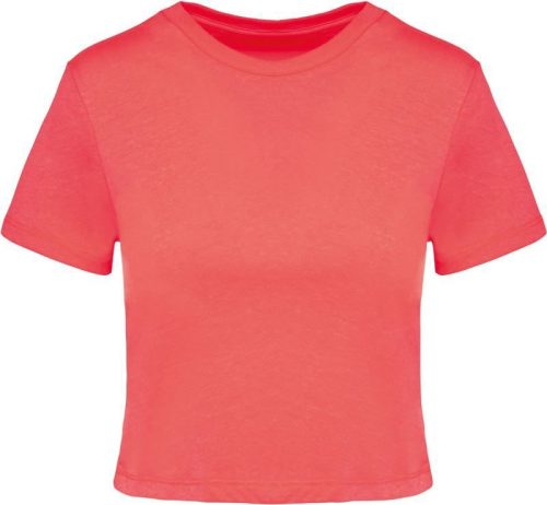 Damen Crop Top PA 4022 – Kariban ProAct in Coral